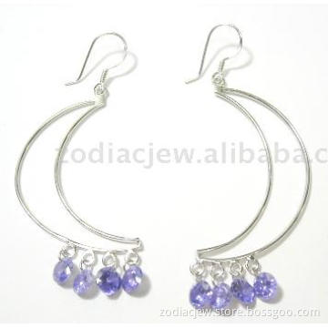 925sterling silver earrings with CZ setting